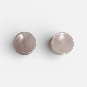 Round Pink Stone Plugs